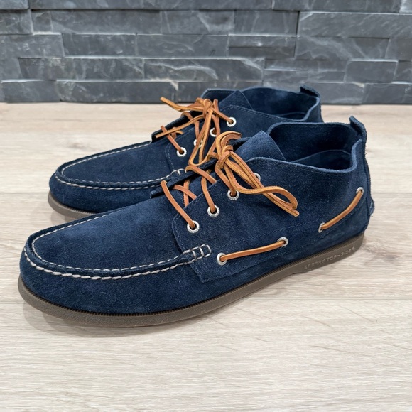 Sperry Other - SPERRY Men's Navy Blue Suede Chukka Leather Boat Shoes Size 14